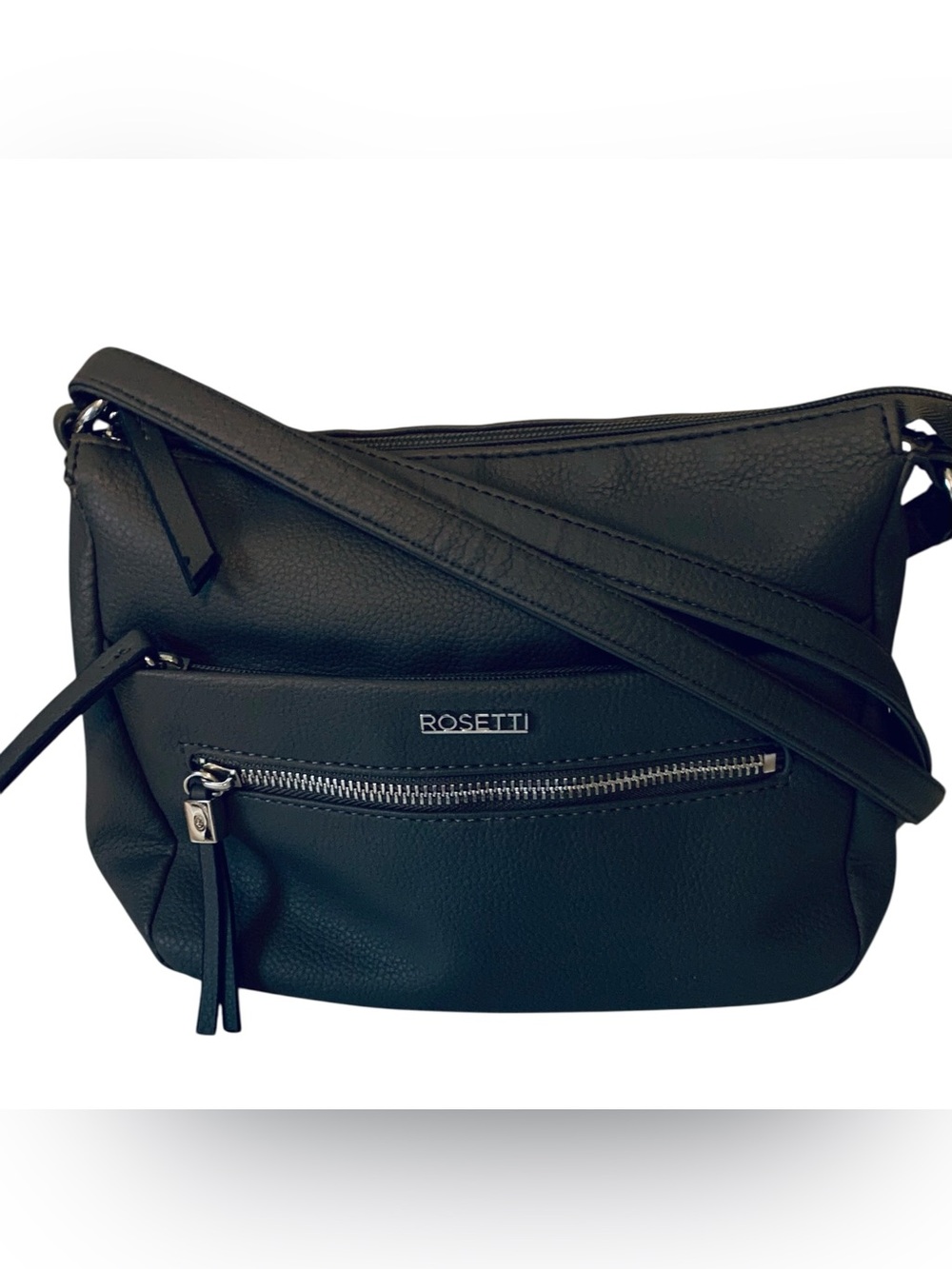 Rosetti Oakley Crossbody Purse Dark Gray With Adjustable Strap